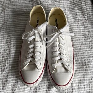 White Leather Converse